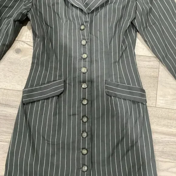 Alyn Paige pinstripe blazer dress size 5/6 - Picture 2 of 12